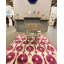 Rumi Ikat Hand-Knotted Silk Red/Beige/Grape Pom Area Rug-49207573