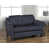 Microfibre bleu foncé / microsuède bleu est en rupture de stock