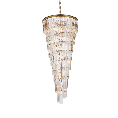 Dahlonega 35 - Light Dimmable Tiered Chandelier