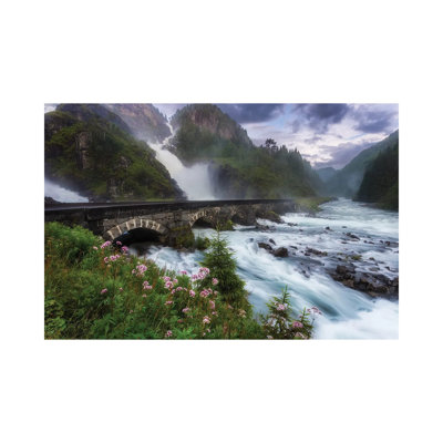La Tefossen by Arvid Björkqvist - Wrapped Canvas Print