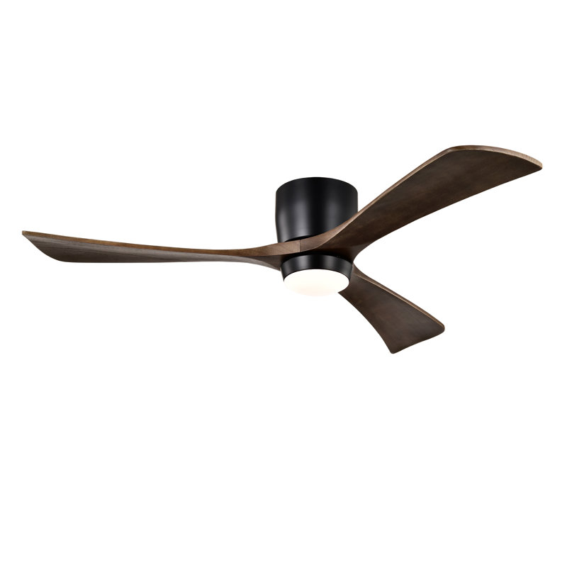 Ventilateur de plafond 52 po avec lumières, Noir mat