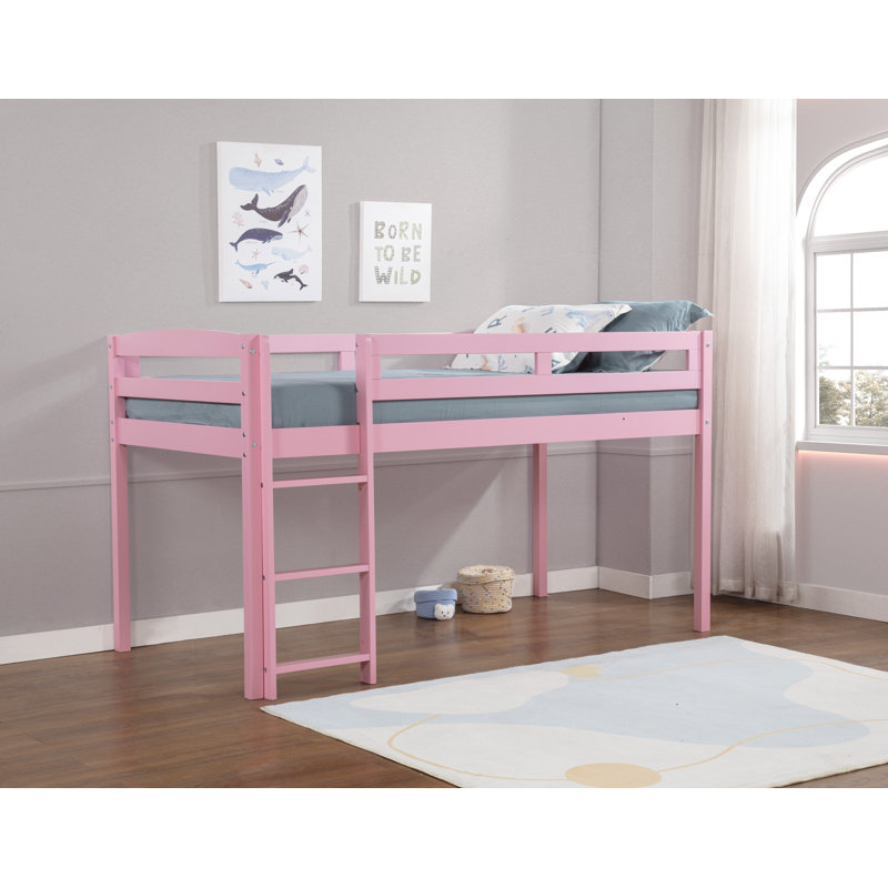 Alique Kids Loft Bed, Twin, Pink