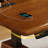 Nut-brown + Black Rectangular Hight adjustable Solid Wood + Steel with 1 drawers desk-108219250