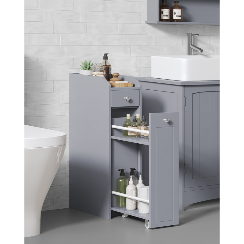 Biby Manufactured Wood Makeup Organiser, Dove Grey