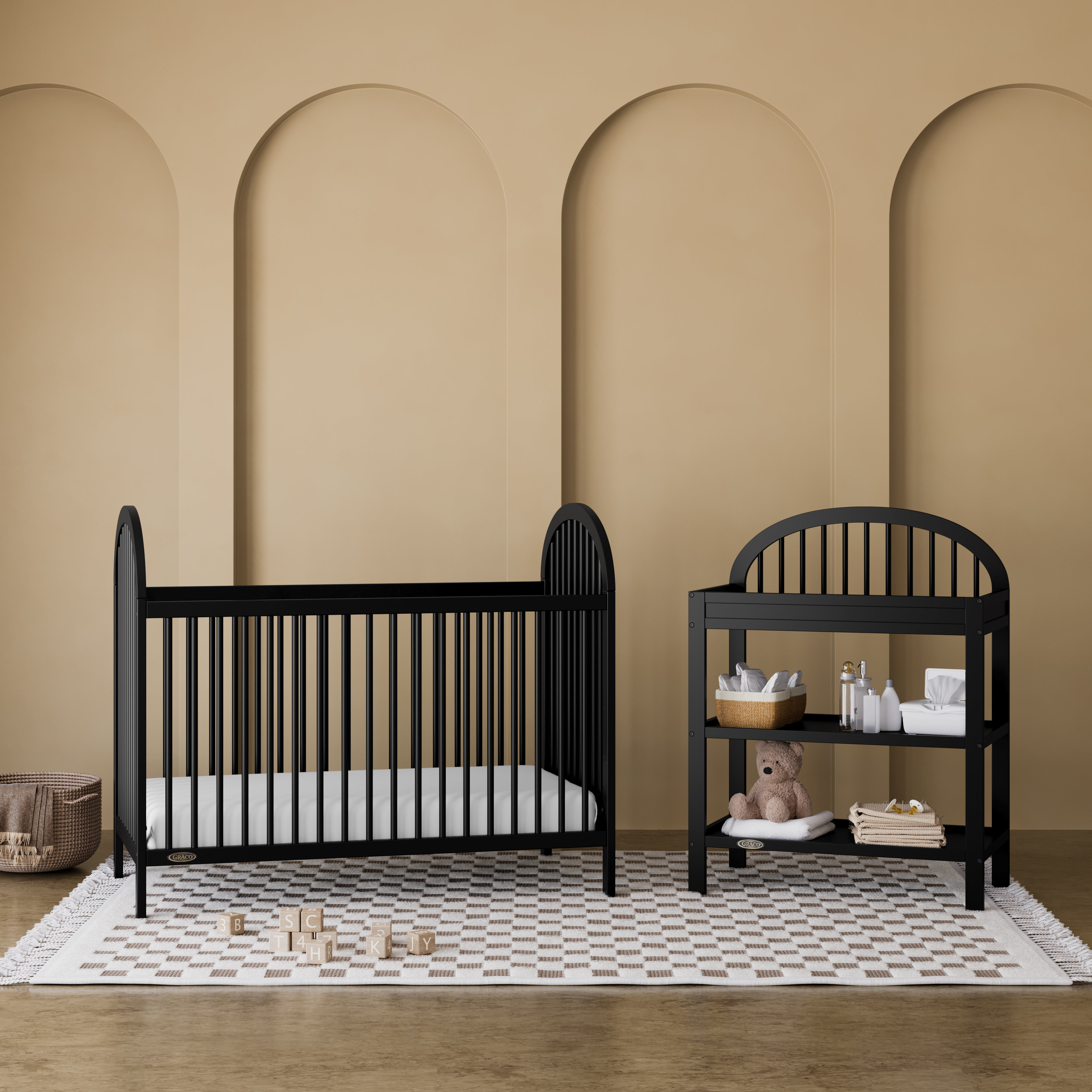 Graco crib and changing table set on sale