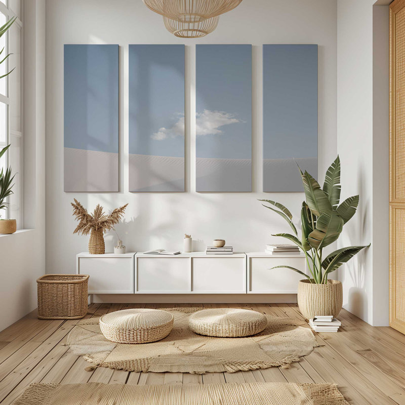 Sables de tranquillité | Impression sur toile 4 panneaux, H 36 po x l 54 po