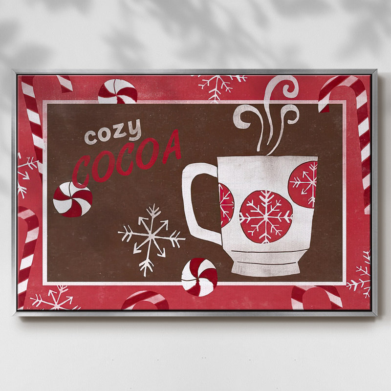 Cozy Cocoa Christmas Collection, toile tendue avec châssis en A, H 17 po x l 25 po x P 1,5 po