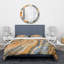 Ensemble de housse de couette marbrée designart segmenting layers-35228958