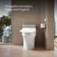 Siège de toilette de bidet allongé Purewash E725 avec télécommande-95975649