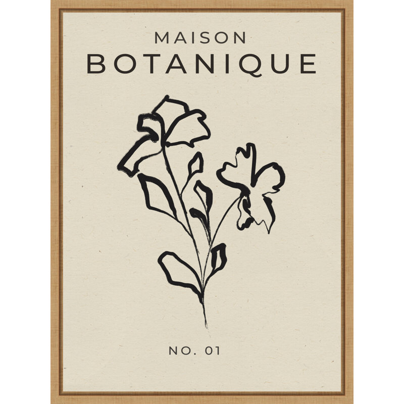 Reproduction d'art sur toile encadrée botanique par Treechild