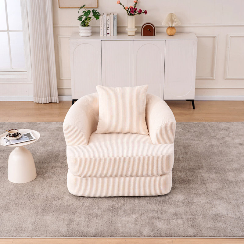 Chaise d'appoint moderne, Beige