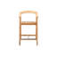 La Costa Teak Outdoor Barrel Back Bar Armchair-239271966