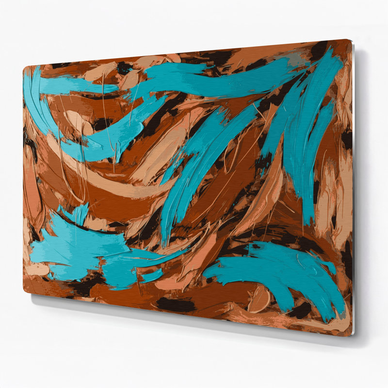 Art mural en métal Neo Expressionism 72, H 240 po x l 288 po x P 0,05 po