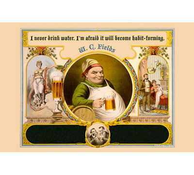 «i never drink qater ; "je suis peur qu’il puisse devenir habitude formingecome" par wilbur pierce, impression