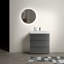 Ensemble de meuble-lavabo autoportant simple 29,9 po avec plateau en pierre Emmalie-1039162571-1039162568