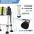Telescoping Ladder A-Frame  Folding 6FT + 7FT Aluminium Step Ladder