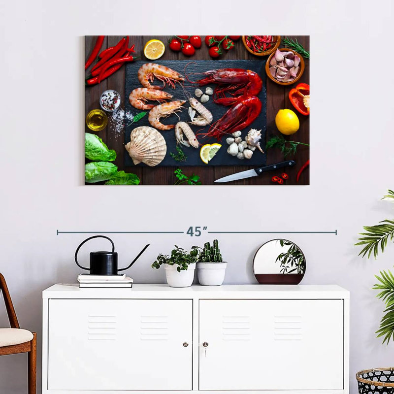 Yarlin cuisine des fruits de mer, H 24 po x l 36 po
