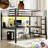 Black Metal Full Loft Bed With Desk, Power Entry, Led - Save Space, Decrease Noise Charging, Black, Space Saving, Reducing Quality Element-1771349168