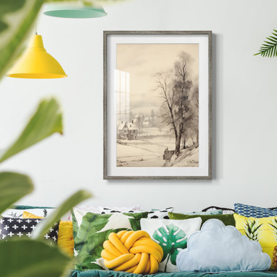 Vintage Landscape XVI -Framed Print