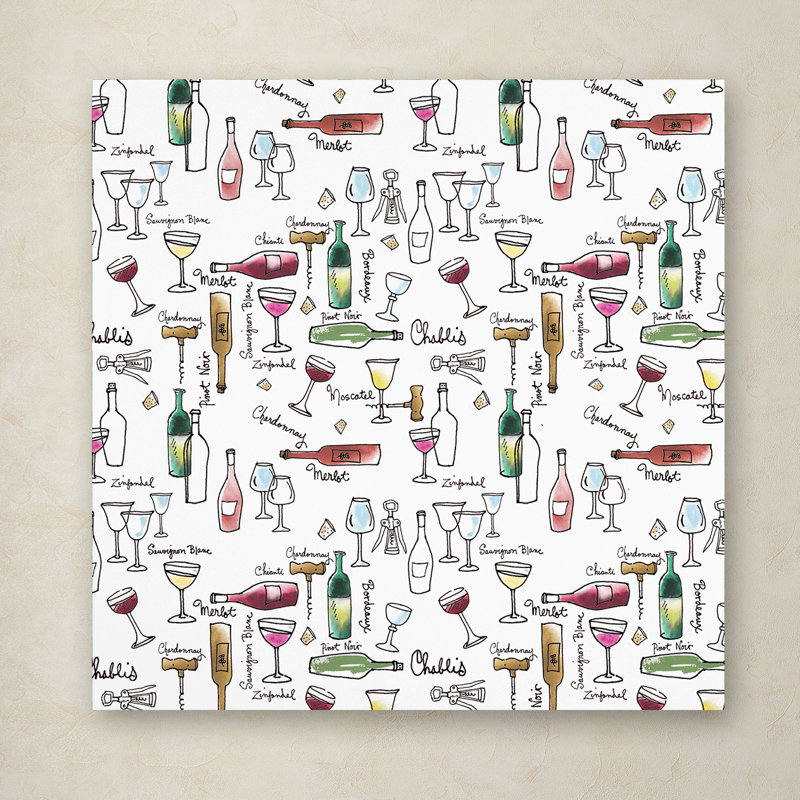 « saveur of wine 1 », reproduction d’impression sur toile tendue, H 35 po x l 35 po