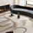Cloud Shaped Coffee Table with 3 Ball Legs for Living Room-168812892