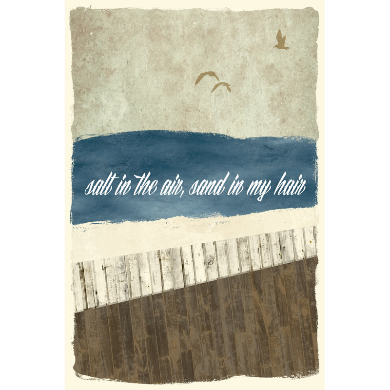 Boardwalk Reverie I by Chris Damon - No Frame Painting on Canvas, 46cm H x 30cm W