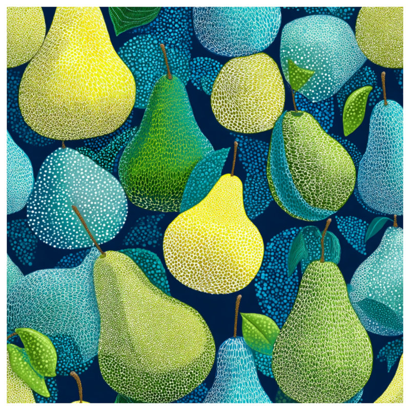 Décoration murale toile tendue Pears - fruits en plusieurs tailles, 11 x 14 inches