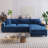 114.5'' Corduroy Couch with 2 Pillows-1351188149