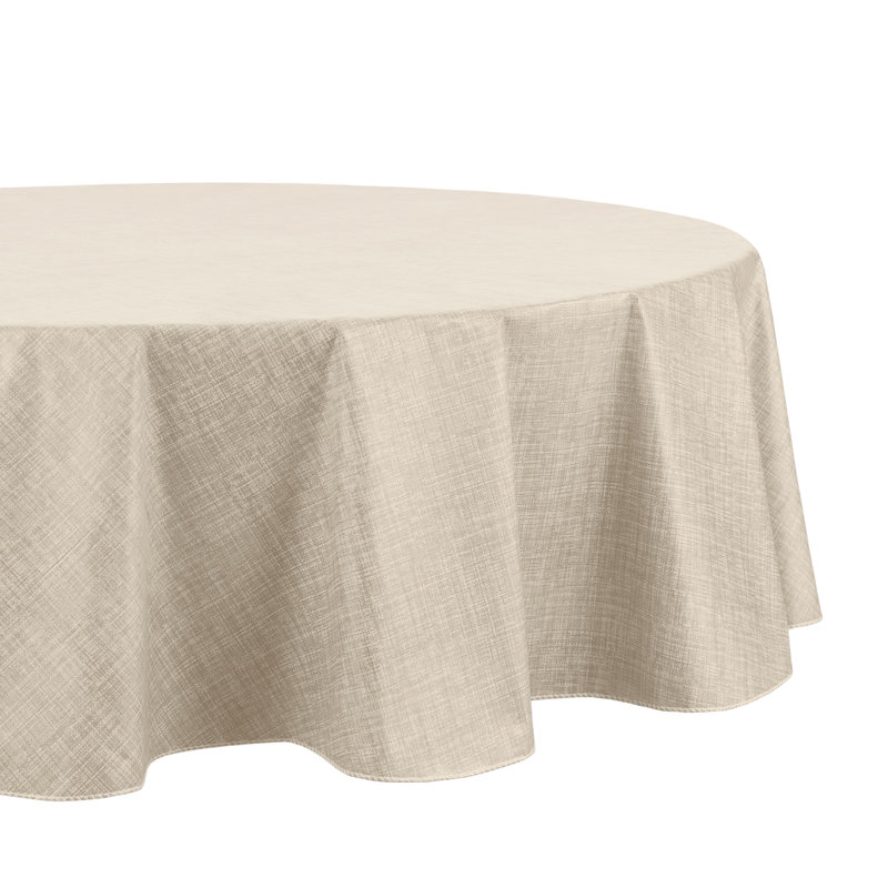 Nappe Lin, 70 po x 70 po, Ivoire