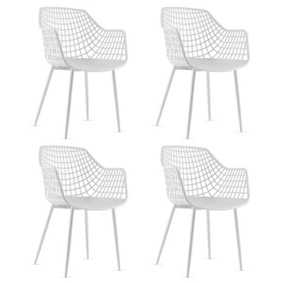 Clementina 45 cm H Plastic Side Chair in White