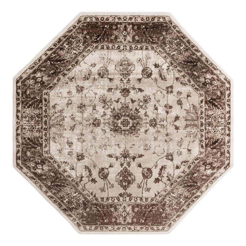 Tapis crème Anah, Octogone 7 pi 10 po x 7 pi 10 po