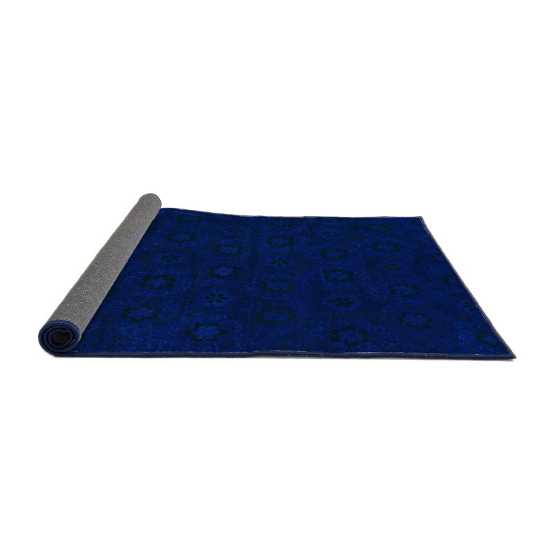 Tapis décoratif multicolore à motif abstrait, Carré 3 pi