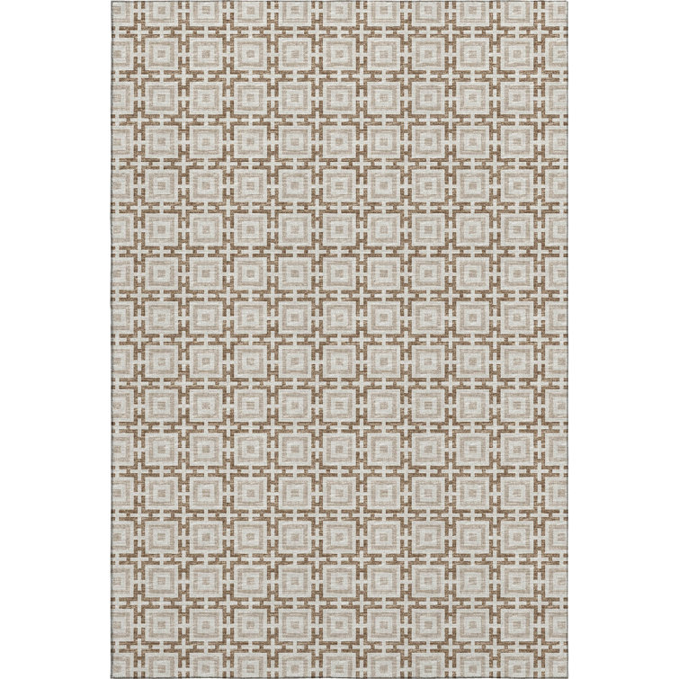 Premium Machine Washable Markhi AMF139 Taupe Rug
