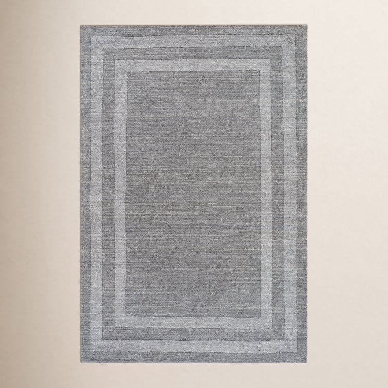 Pierson Handmade Tufted Medium Gray Rug