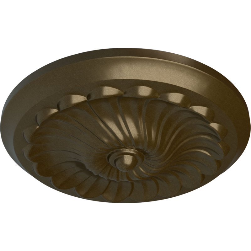 Médaillon de plafond en spirale Endurathane, Laiton