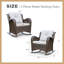 Chaise berçante d'extérieur avec coussins