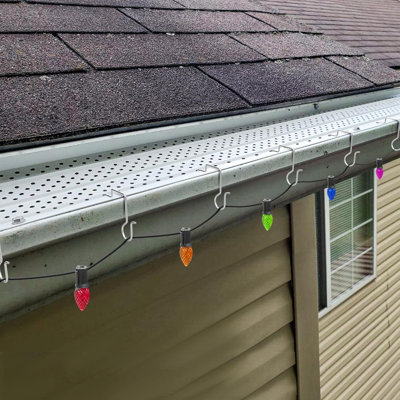 60 Pcs Christmas Gutter Light Hooks
