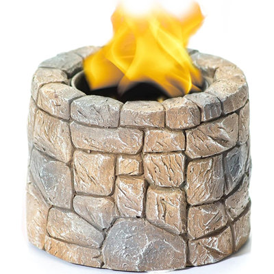 Tabletop Fire Pit Bowl - Table Top Firepit Balcony Decor and Smores Maker - Small Indoor, Outdoor and Personal Portable Fireplace for Patio Using Rubb -  Millwood Pines, E2335D6684E340F2910B699800C89EA4