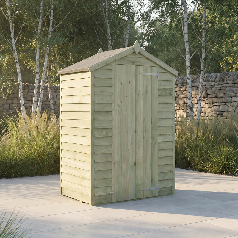 Mercia 3 x 4ft Overlap Apex Windowless Shed, Yes