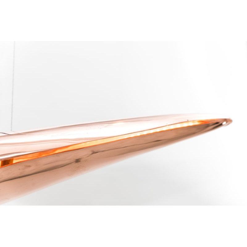 Luminaire suspendu fantaisie lustre géométrique, Bronze poli, H 10 po x l 58 po x P 12 po