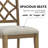 Wooden Frame Upholstered Dining Chairs set of 2-1309790651