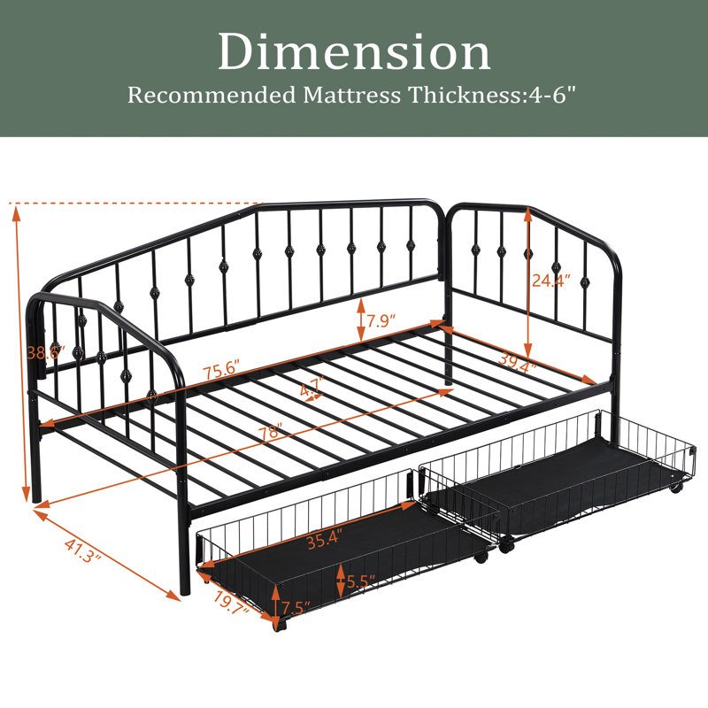 Briggston Daybed, Black