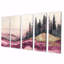 Ruby Crystal Lake Into The Pine Forest II - Lake Wall Decor - art mural maison de Lake Ho-1142689850-1142689851