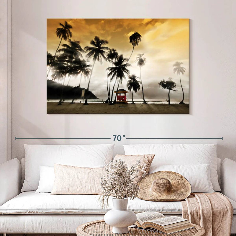 Gillard Maracas Beach Palms, H 32 po x l 48 po