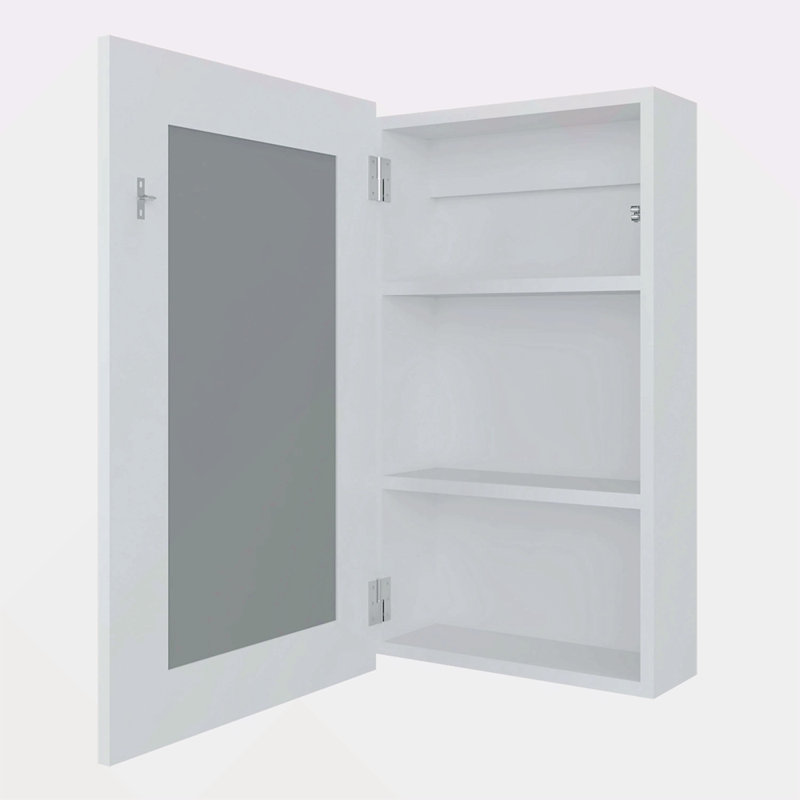 Pharmacie avec miroir inclus, Blanc