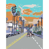 Sunset Strip Print by Deborah Blum