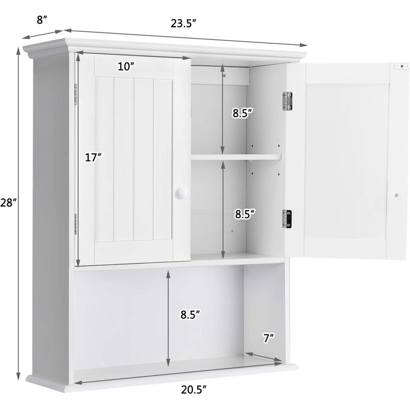 Gehard Bathroom Cabinet, White