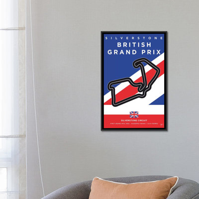 " F1 Silverstone Race Track Minimal Poster " by Chungkong