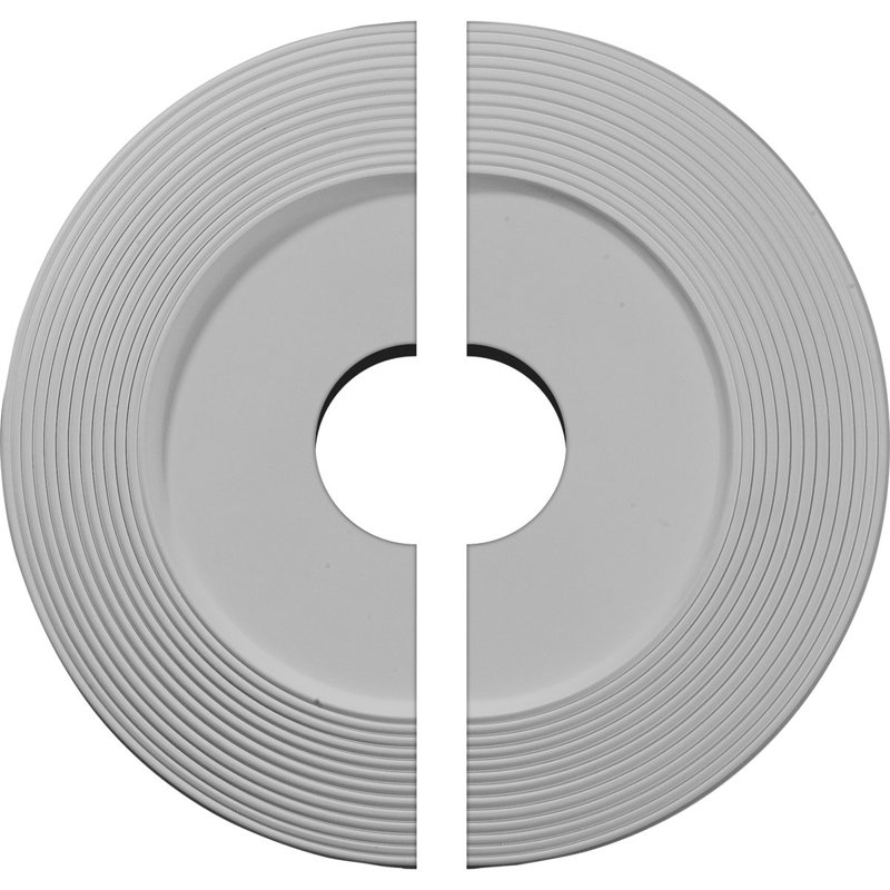Médaillon de plafond Endurathane Adonis, DO 16 1/8 po x P 3 5/8 po x P 1 po (convient aux auvents jusqu'à 10 1/4 po), apprêté en usine