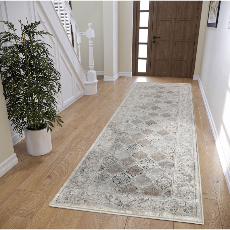 Shonique Cotton Abstract Indoor Rug, Runner 2'6" x 8'
